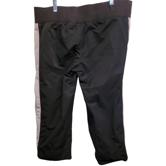 NIKE Women's Workout Running Jogger Capri Cropped Pants White Pink  Large 12/14 - Picture 8 of 8